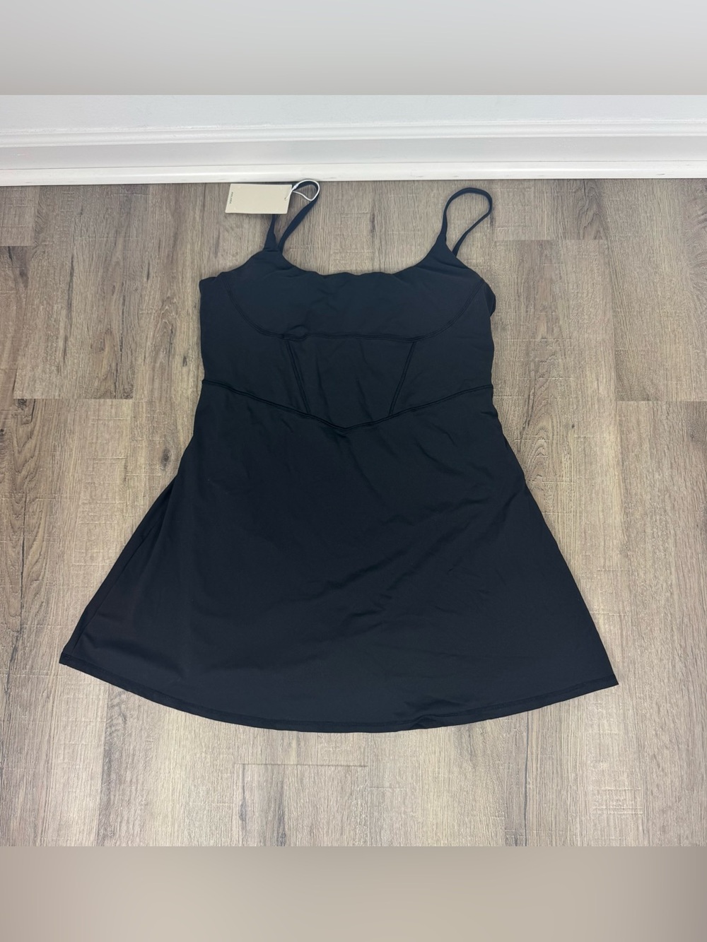 Halara SoftlyZero Spaghetti Strap Athletic Dress XL Black Tennis Golf Athleisure